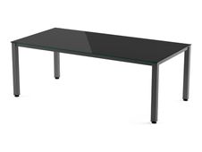 Rocada Executive - Mesa - rectangular - negro - antracita base