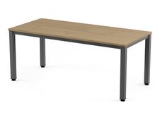 Rocada Executive - Mesa - rectangular - roble - antracita, RAL 7015 base