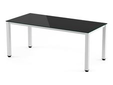 Rocada Executive - Mesa - rectangular - negro - blanco base