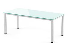Rocada Executive - Mesa - rectangular - blanco - blanco base