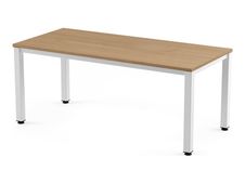Rocada Executive - Mesa - rectangular - roble - blanco base