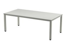 Rocada Executive - Mesa - rectangular - gris - gris, RAL 9006 base