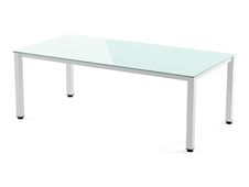 Rocada Executive - Mesa - rectangular - blanco - blanco base