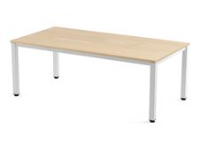 Rocada Executive - Mesa - rectangular - verde haya - blanco, RAL 9003 base