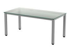 Rocada Executive - Mesa - rectangular - translúcido - aluminio base