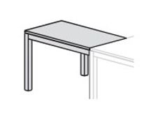 Rocada Executive - Escritorio en L - rectangular - roble - antracita base