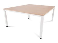 Rocada Executive - Mesa - rectangular - verde haya - blanco base