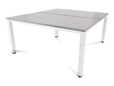 Rocada Executive - Mesa - rectangular - gris - blanco base