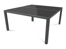 Rocada Executive - Mesa - rectangular - negro - RAL 7015, antracita base