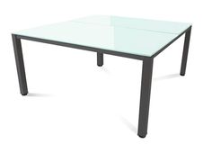 Rocada Executive - Mesa - rectangular - blanco - antracita base