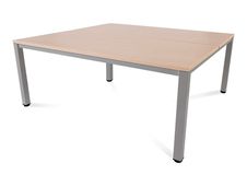 Rocada Executive - Mesa - rectangular - verde haya - aluminio base