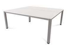Rocada Executive - Mesa - rectangular - blanco - aluminio base
