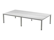 Rocada Executive - Mesa - rectangular - gris - aluminio base