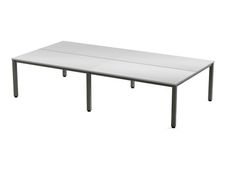 Rocada Executive - Mesa - rectangular - gris - antracita base