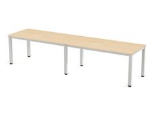 Rocada Executive - Mesa - rectangular - verde haya - blanco base