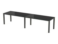 Rocada Executive - Mesa - rectangular - negro - antracita, RAL 7015 base