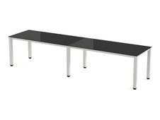 Rocada Executive - Mesa - rectangular - negro - blanco base
