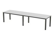 Rocada Executive - Mesa - rectangular - gris - antracita base