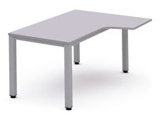 Rocada Executive - Mesa - en escuadra (derecha) - gris - aluminio base