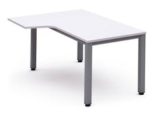 Rocada Executive - Mesa - forma de L (izquierdo) - blanco - antracita base