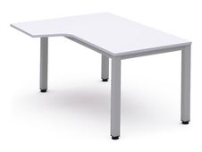 Rocada Executive - Mesa - forma de L (izquierdo) - blanco - aluminio base