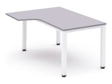 Rocada Executive - Mesa - forma de L (izquierdo) - gris - blanco base