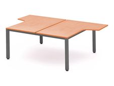 Rocada Executive - Mesa - con forma de L - verde haya - antracita base