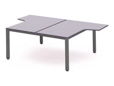 Rocada Executive - Mesa - con forma de L - gris - antracita base