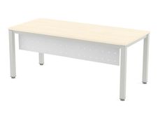 Rocada Executive - Panel frontal de escritorio - acero - blanco, RAL 9003