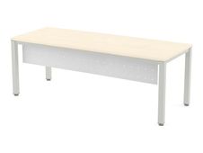 Rocada Executive - Panel frontal de escritorio - acero - blanco, RAL 9003