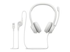 Logitech H390 - Casque filaire avec micro - USB-A  - blanc cassé