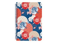 Oberthur Bali - Cahier de notes - fil-o - B6 (125 x 176 mm) - 100 feuilles / 200 pages - papier ivoire - doublé - couverture rouge