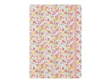 Oberthur Caracas - Cahier de notes - A5 (148 x 210 mm) - 100 feuilles / 200 pages - papier ivoire - doublé - orange flowers - couverture orange