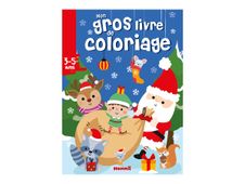 Mon Gros Livre De Coloriage - Père Noël, écureuil, raton laveur et leurs amis