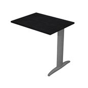 Retour direct pour Bureau Trend pieds métal - L80 - plateau imitation frêne noir - pieds anthracite