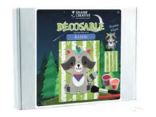 Graine Creative Décosable - Kit de travaux créatifs - racoon - 30 x 40 cm