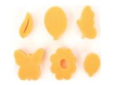 Graine Creative - Ensemble d'éponge de peinture - 6 pièces - assorti - printemps - mousse