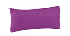 Trousse ronde cuir teinte 1 compartiment violet - oxford