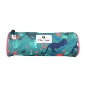Trousse ronde Jungle- 2 compartiments- vert- Pol Fox