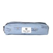 Trousse rectangulaire  Airplane- 2 compartiments- bleu- Pol Fox