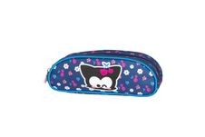 Trousse ronde CHACHA CHERRY- bleu- Kid'Abord