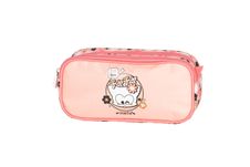 Trousse 2 compartiments CHACHA MANGA- rose- Kid'Abord