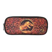 Trousse Jurassic world - 23cm -  2 compartiments - noir - Bagtrotter