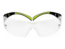 3M SecureFit 400 series SF400C - Lunettes de protection - verre clair - bold neon green temples