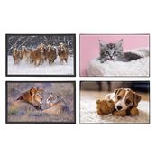 Sous-main Animaux 4 visuels - 59,5 x 36,2 cm - Assortis - Viquel