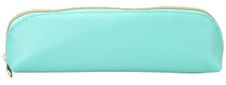 Trousse ovale SCHOOL "Dots" coloris turquoise