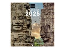 Finocam - Calendario - montaje en pared - 2025 - traveling the world - un mes vista - 180 x 180 mm - fecha
