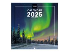Finocam - Calendario - montaje en pared - 2025 - naturaleza asombrosa - un mes vista - 180 x 180 mm - fecha