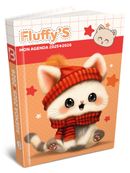 Agenda RDC reliure intégra année scolaire BOUCHUT "Fluffy's Chat" 12,5 x 17,5 cm PEFC 70 %