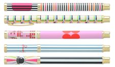 Plumink métal INK "Andy" 6 designs assortis 